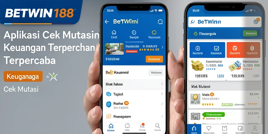 Antarmuka aplikasi BETWIN188 dengan fitur Cek Mutasi yang informatif.