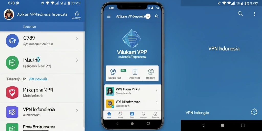 Antarmuka aplikasi C789 yang memudahkan pengguna mengatur VPN.