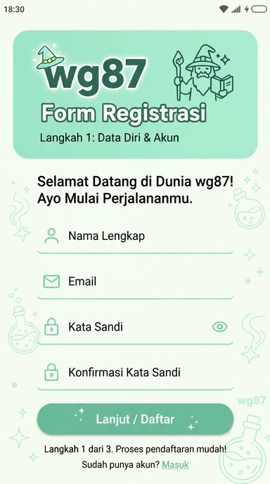 Panduan Buat Akun Baru di wg87 untuk Pengguna Android